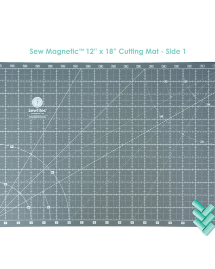 PRE-ORDER: Sew Magnetic 12" x 18" Self-Healing Cutting Mat + 6 Boosters