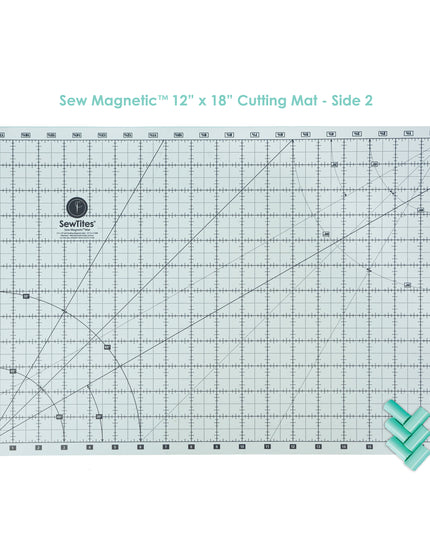 PRE-ORDER: Sew Magnetic 12" x 18" Self-Healing Cutting Mat + 6 Boosters