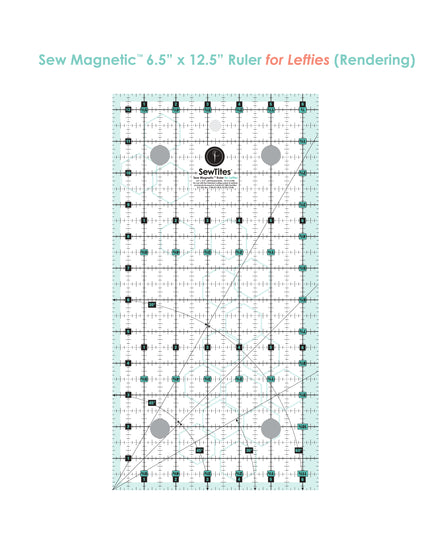 PRE-ORDER: Sew Magnetic 6.5" x 12.5" Ruler