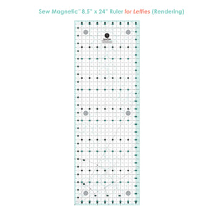 PRE-ORDER: Sew Magnetic 8.5" x 24" Ruler by SewTites