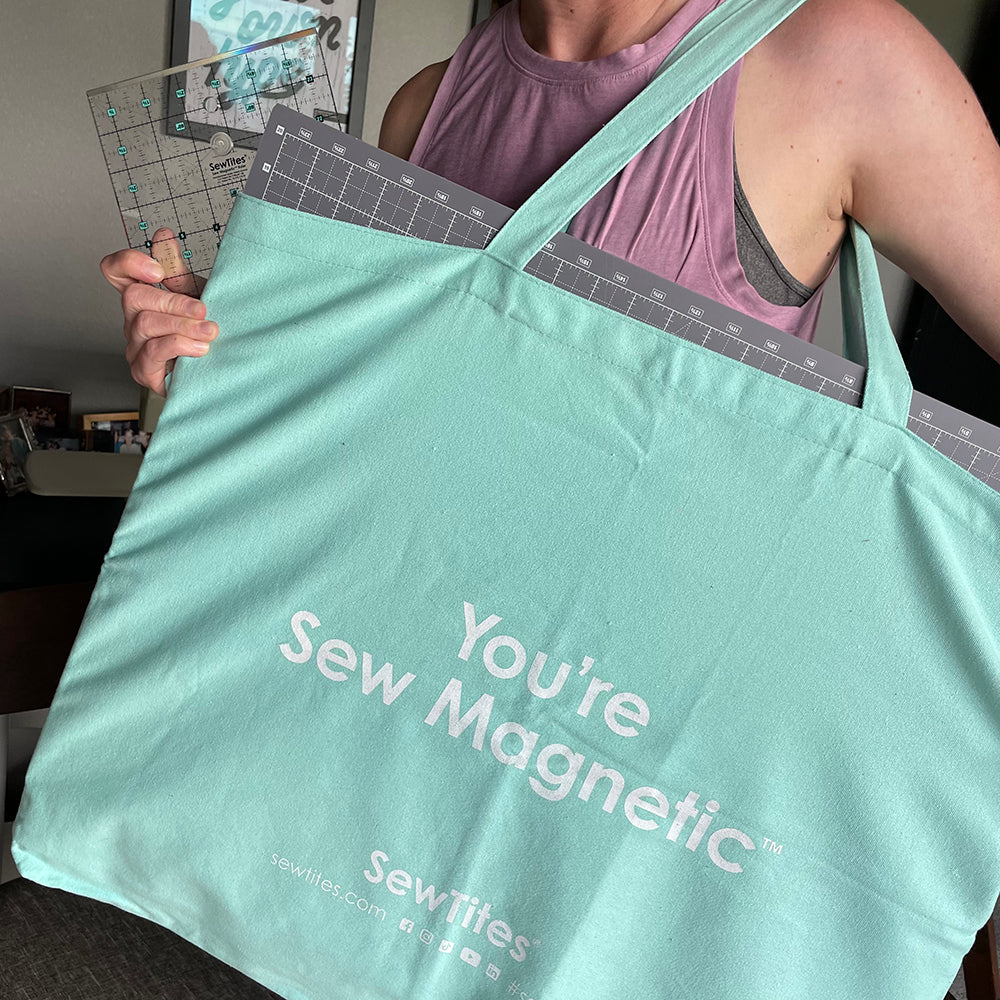 'You're Sew Magnetic' Cutting System Canvas Tote by SewTites